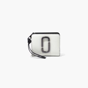 Marc Jacobs Snapshot Mini Compact Wallet Čierne Biele | ZMLQFI749