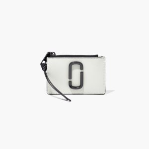Marc Jacobs Snapshot Top Zip Multi Wallet Čierne Biele | TYQEOD514