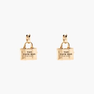 Marc Jacobs Tote Bag Earrings Svetlo Zlate | VKPLWH537
