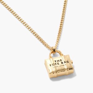 Marc Jacobs Tote Bag Necklace Svetlo Zlate | OYIULZ147