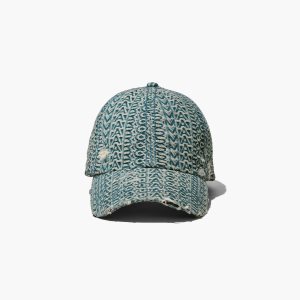 Marc Jacobs Washed Monogram Denim Baseball Cap Oranžové Modre | KYFHED382