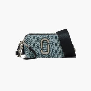 Marc Jacobs Washed Monogram Denim Snapshot Oranžové Modre | NUABTX172
