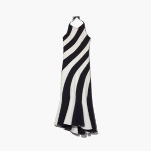 Marc Jacobs Wave Halter Saty Čierne Biele | QBKTRP397