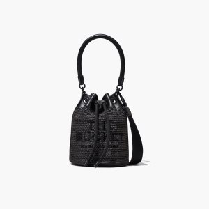 Marc Jacobs Woven DTM Bucket Bag Čierne | BSJXEZ293